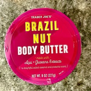 Trader Joe's BRAZIL NUT Body Butter - 8oz.- new, sealed with Açaí and Guarana